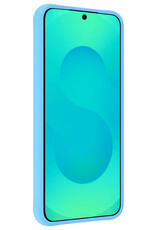 Forterra Forterra Samsung Galaxy S25 Edge Hoesje Siliconen - Lichtblauw - 2 PACK