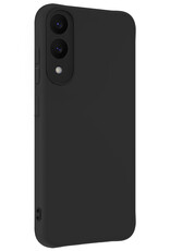 Forterra Forterra Samsung Galaxy S25 Edge Hoesje Siliconen Met Screenprotector - Zwart