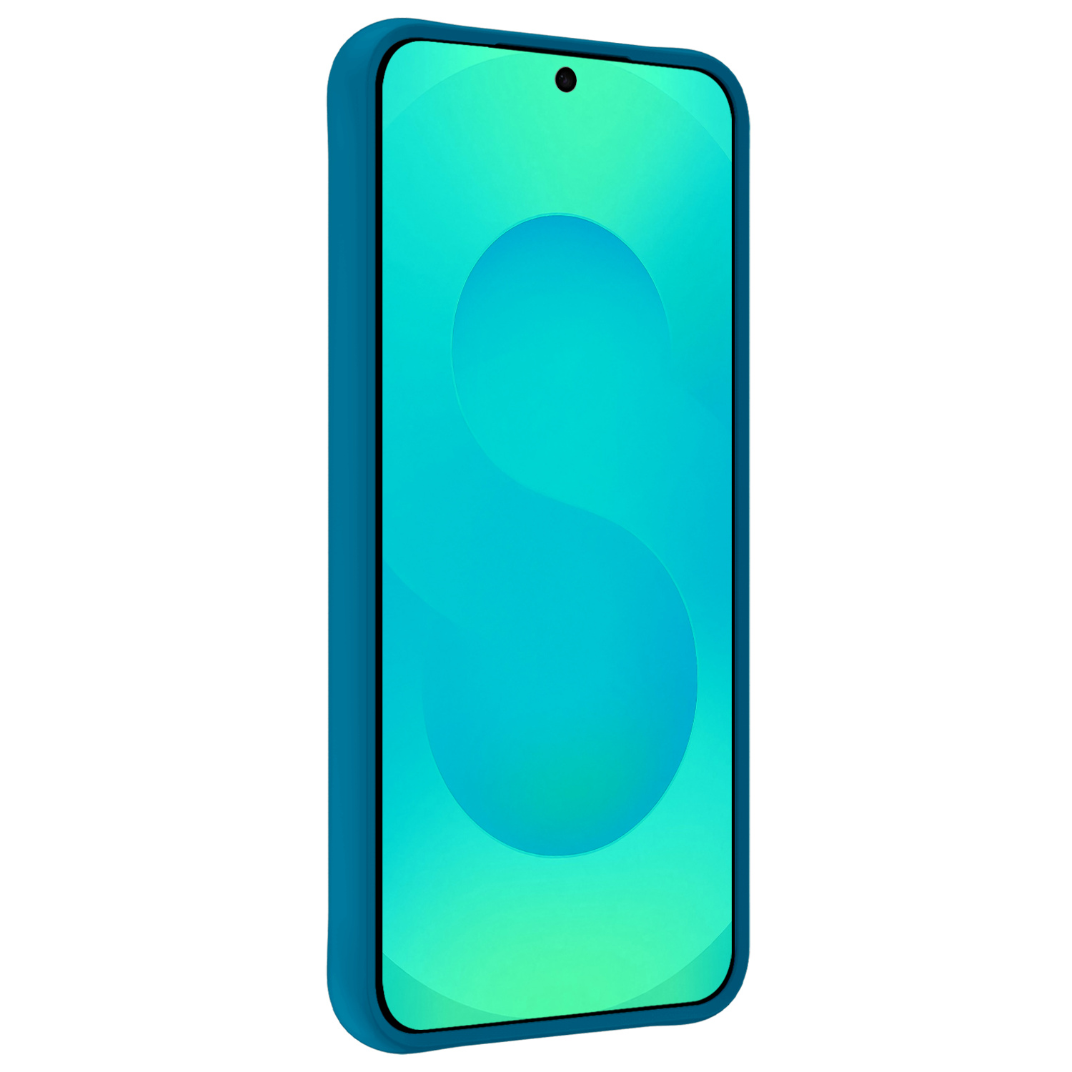 Forterra Forterra Samsung Galaxy S25 Edge Hoesje Siliconen Met 2x Screenprotector - Donkerblauw