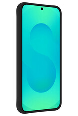 Forterra Forterra Samsung Galaxy S25 Edge Hoesje Siliconen Met 2x Screenprotector - Zwart