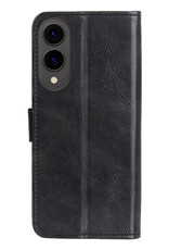 BASEY. BASEY. Samsung Galaxy S25 Edge Hoesje Bookcase Met Screenprotector - Zwart