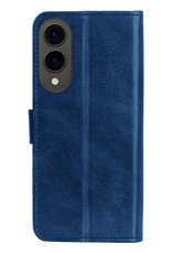 BASEY. BASEY. Samsung Galaxy S25 Edge Hoesje Bookcase Met 2x Screenprotector - Donkerblauw