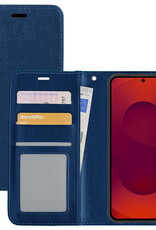 NoXx NoXx Samsung Galaxy S25 Edge Hoesje Bookcase - Donkerblauw