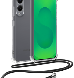 BASEY. BASEY. Samsung Galaxy S25 Edge Hoesje Transparant Shockproof Met Zwart Koord