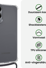 BASEY. BASEY. Samsung Galaxy S25 Edge Hoesje Transparant Shockproof Met Zwart Koord