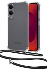 NoXx NoXx Samsung Galaxy S25 Edge Hoesje Transparant Shockproof Met Zwart Koord