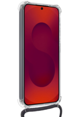 NoXx NoXx Samsung Galaxy S25 Edge Hoesje Transparant Shockproof Met Zwart Koord