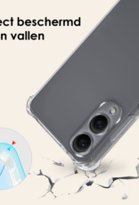 Nomfy Nomfy Samsung Galaxy S25 Edge Hoesje Transparant Shockproof Met Zwart Koord