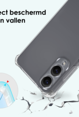 Forterra Forterra Samsung Galaxy S25 Edge Hoesje Transparant Shockproof Met Zwart Koord