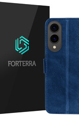 Forterra Forterra Samsung Galaxy S25 Edge Hoesje Bookcase - Donkerblauw