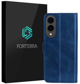 Forterra Forterra Samsung Galaxy S25 Edge Hoesje Bookcase - Donkerblauw