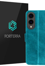 Forterra Forterra Samsung Galaxy S25 Edge Hoesje Bookcase - Turquoise