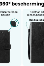 Forterra Forterra Samsung Galaxy S25 Edge Hoesje Bookcase Met Screenprotector - Zwart
