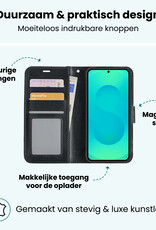 Forterra Forterra Samsung Galaxy S25 Edge Hoesje Bookcase Met Screenprotector - Zwart