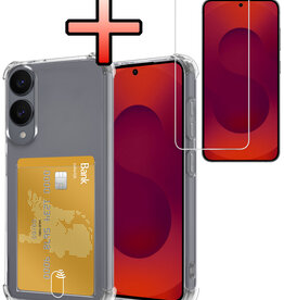 NoXx NoXx Samsung Galaxy S25 Edge Hoesje Pashouder Met Screenprotector