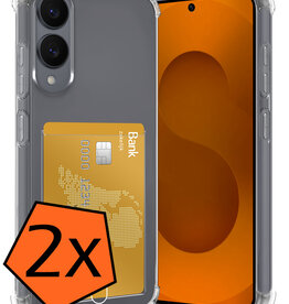 Nomfy Nomfy Samsung Galaxy S25 Edge Hoesje Pashouder - 2 PACK