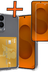 Nomfy Nomfy Samsung Galaxy S25 Edge Hoesje Pashouder Met Screenprotector