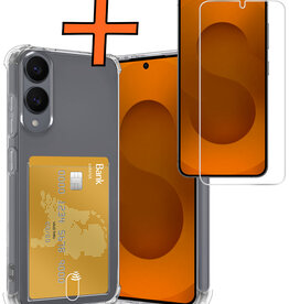 Nomfy Nomfy Samsung Galaxy S25 Edge Hoesje Pashouder Met Screenprotector