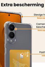 Nomfy Nomfy Samsung Galaxy S25 Edge Hoesje Pashouder Met Screenprotector