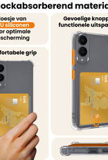 Nomfy Nomfy Samsung Galaxy S25 Edge Hoesje Pashouder Met Screenprotector