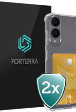 Forterra Forterra Samsung Galaxy S25 Edge Hoesje Pashouder - 2 PACK