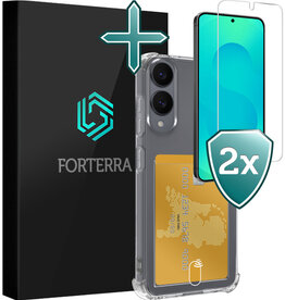 Forterra Forterra Samsung Galaxy S25 Edge Hoesje Pashouder Met 2x Screenprotector