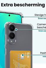 Forterra Forterra Samsung Galaxy S25 Edge Hoesje Pashouder Met 2x Screenprotector
