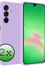 BASEY. BASEY. Samsung Galaxy A26 Hoesje Siliconen - Lila - 2 PACK