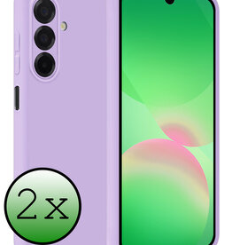BASEY. BASEY. Samsung Galaxy A26 Hoesje Siliconen - Lila - 2 PACK