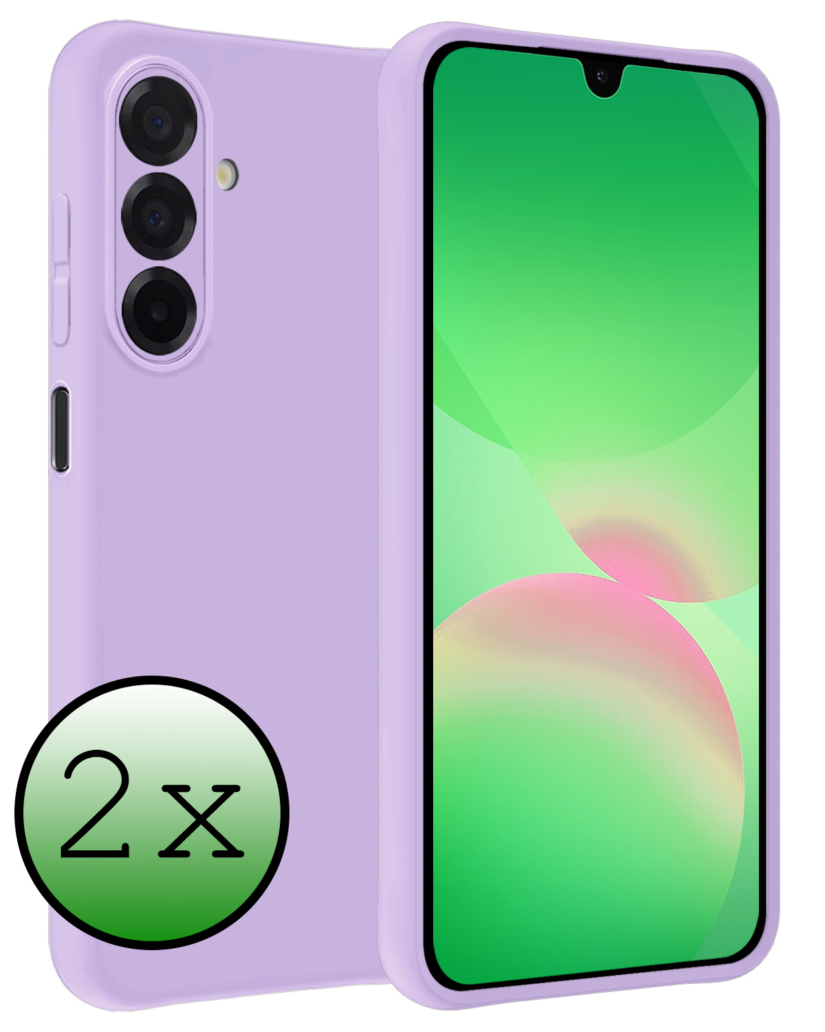 BASEY. BASEY. Samsung Galaxy A26 Hoesje Siliconen - Lila - 2 PACK