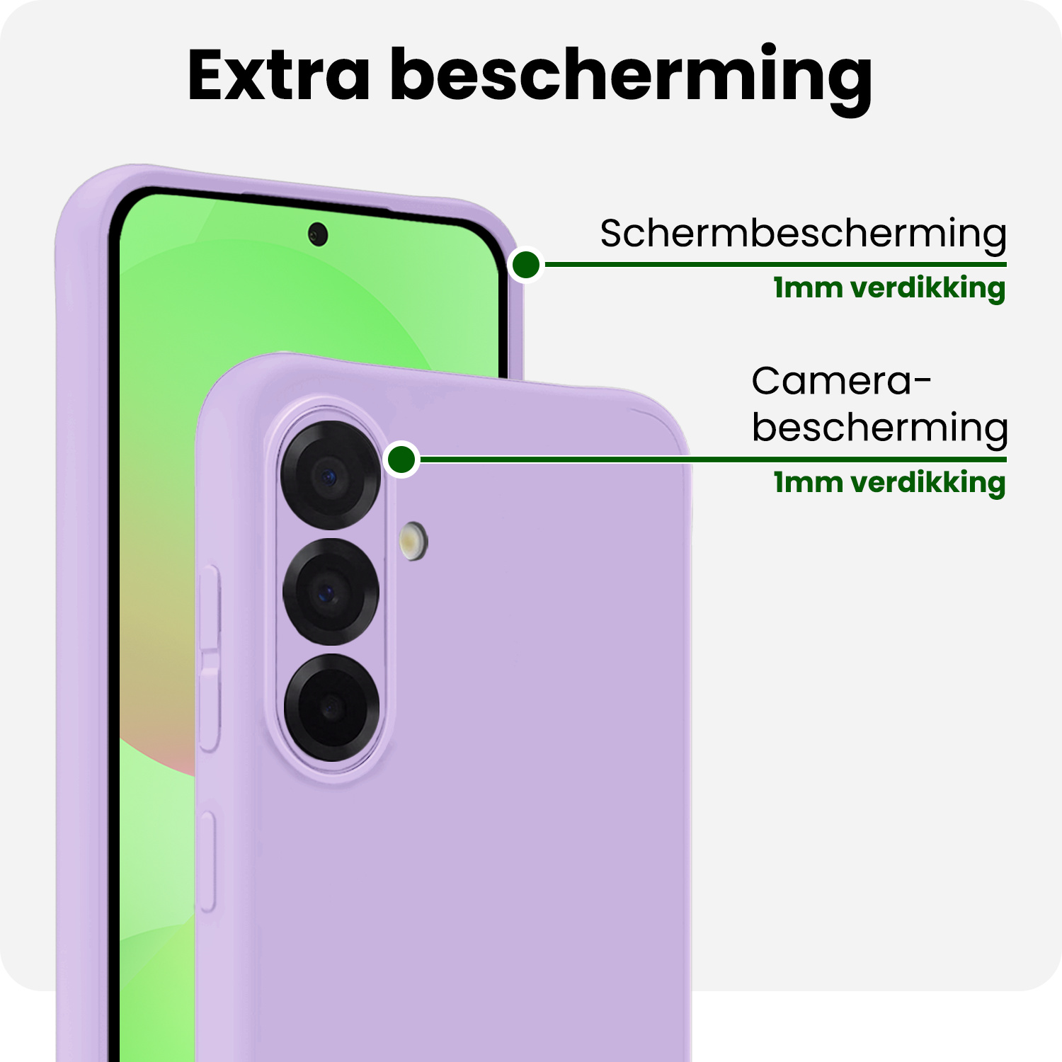 BASEY. BASEY. Samsung Galaxy A36 Hoesje Siliconen - Lila