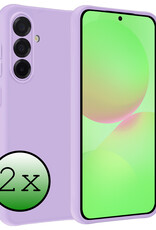 BASEY. BASEY. Samsung Galaxy A36 Hoesje Siliconen - Lila - 2 PACK