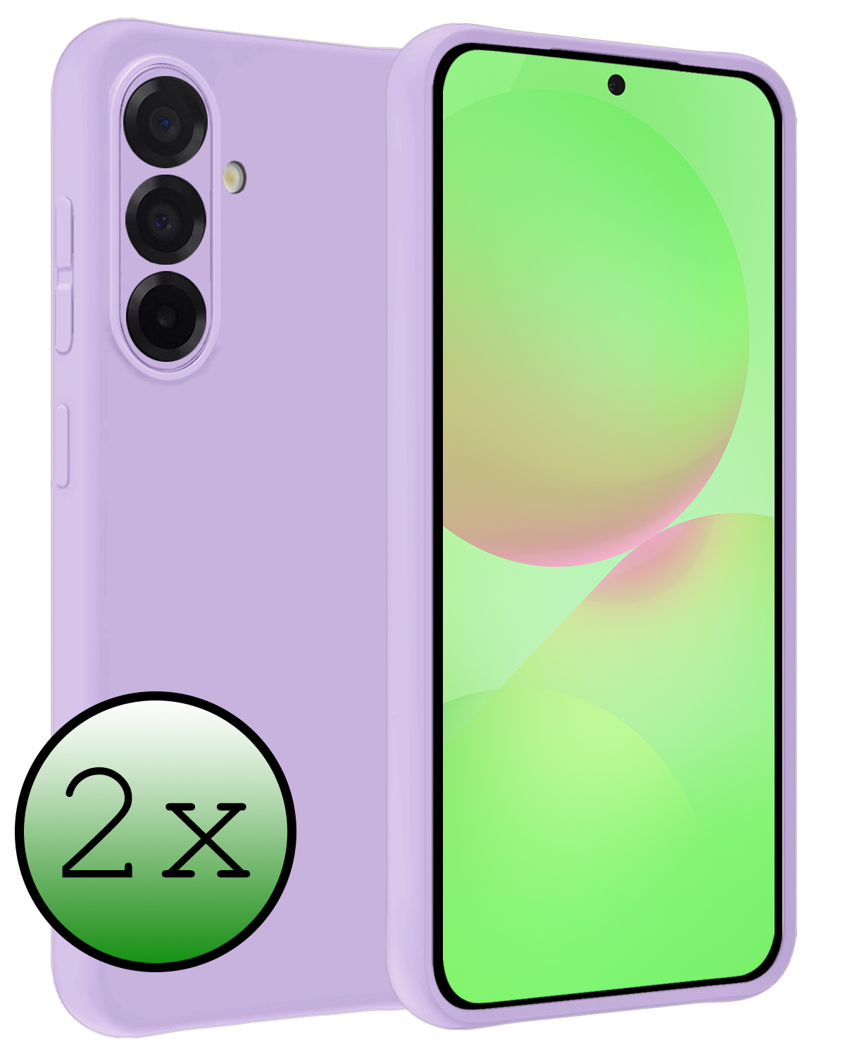 BASEY. BASEY. Samsung Galaxy A36 Hoesje Siliconen - Lila - 2 PACK