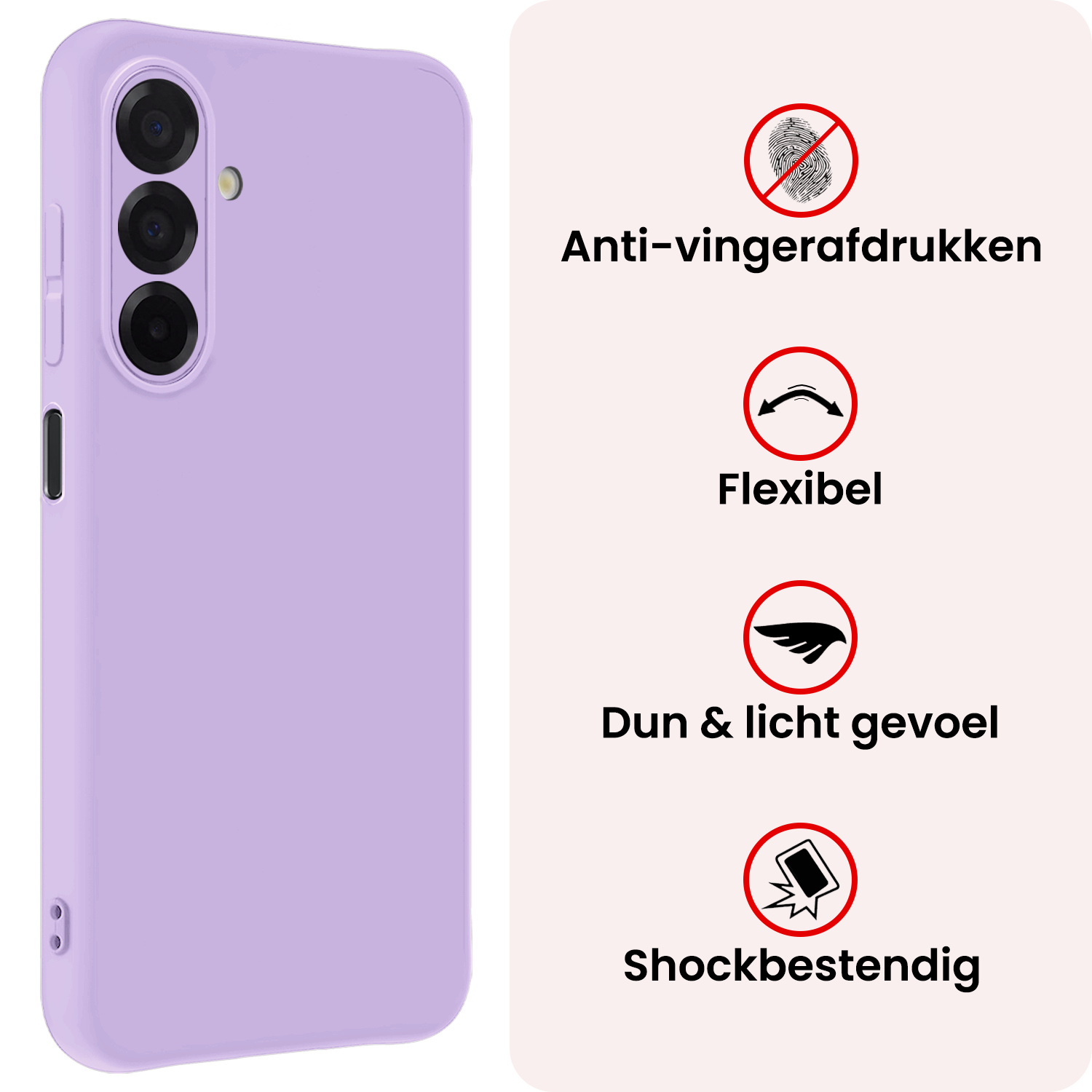 NoXx NoXx Samsung Galaxy A26 Hoesje Siliconen - Lila