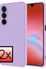 NoXx NoXx Samsung Galaxy A26 Hoesje Siliconen - Lila - 2 PACK