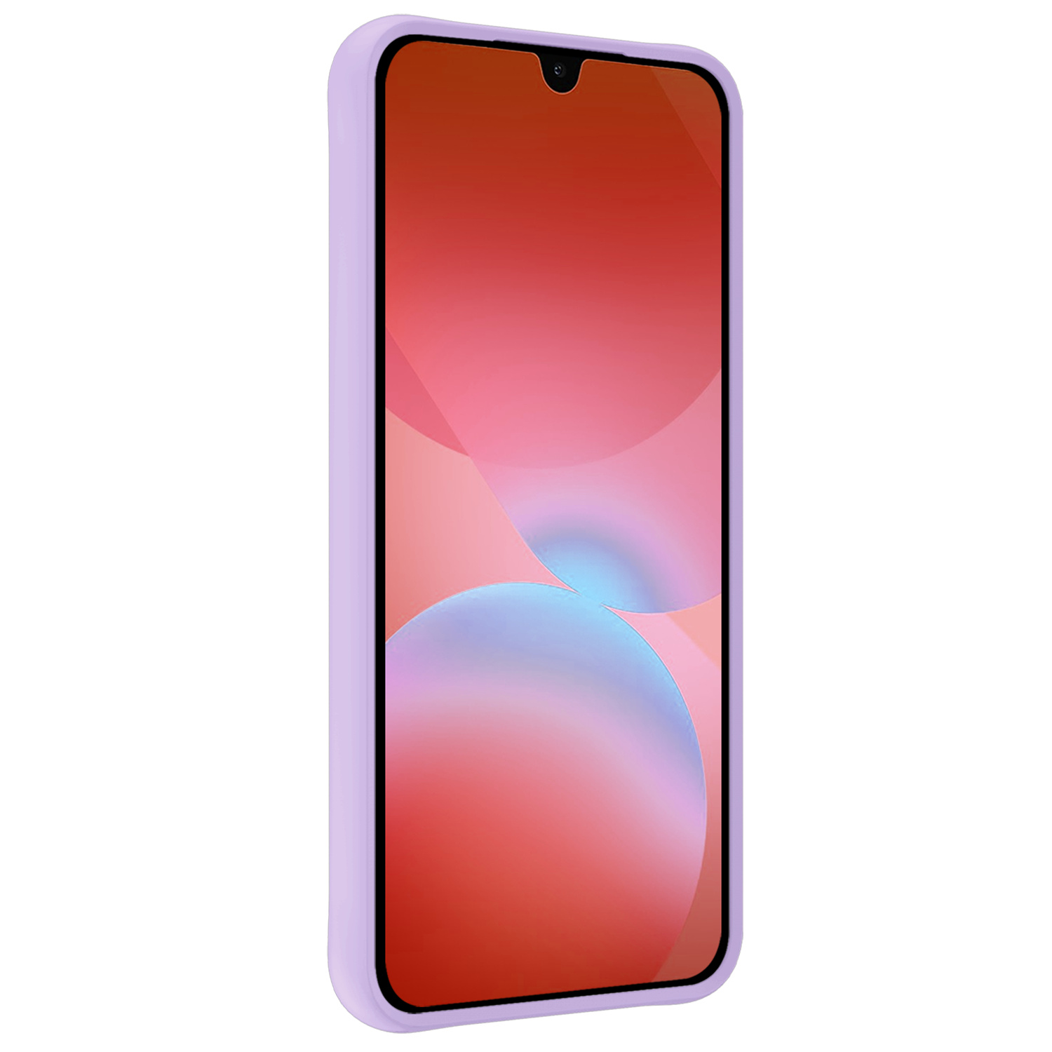 NoXx NoXx Samsung Galaxy A26 Hoesje Siliconen Met Screenprotector - Lila