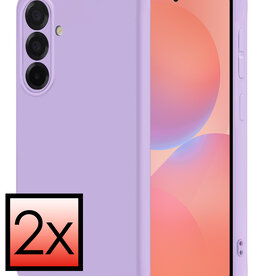 NoXx NoXx Samsung Galaxy A36 Hoesje Siliconen - Lila - 2 PACK