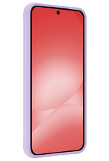 NoXx NoXx Samsung Galaxy A56 Hoesje Siliconen Met 2x Screenprotector - Lila