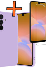 Nomfy Nomfy Samsung Galaxy A26 Hoesje Siliconen Met Screenprotector - Lila