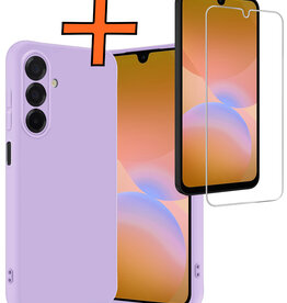 Nomfy Nomfy Samsung Galaxy A26 Hoesje Siliconen Met Screenprotector - Lila