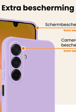 Nomfy Nomfy Samsung Galaxy A26 Hoesje Siliconen Met Screenprotector - Lila