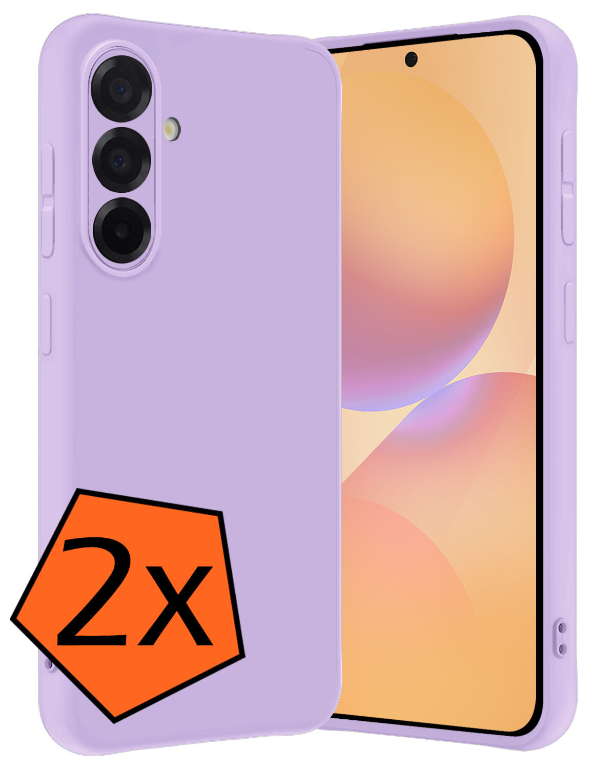 Nomfy Nomfy Samsung Galaxy A36 Hoesje Siliconen - Lila - 2 PACK