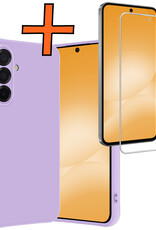 Nomfy Nomfy Samsung Galaxy A56 Hoesje Siliconen Met Screenprotector - Lila