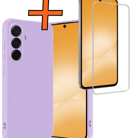 Nomfy Nomfy Samsung Galaxy A56 Hoesje Siliconen Met Screenprotector - Lila