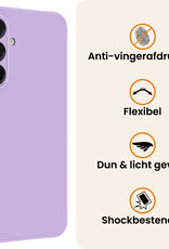 Nomfy Nomfy Samsung Galaxy A56 Hoesje Siliconen Met Screenprotector - Lila