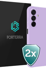 Forterra Forterra Samsung Galaxy A26 Hoesje Siliconen - Lila - 2 PACK