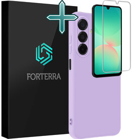 Forterra Forterra Samsung Galaxy A26 Hoesje Siliconen Met Screenprotector - Lila