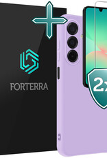 Forterra Forterra Samsung Galaxy A26 Hoesje Siliconen Met 2x Screenprotector - Lila