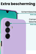 Forterra Forterra Samsung Galaxy A26 Hoesje Siliconen Met 2x Screenprotector - Lila
