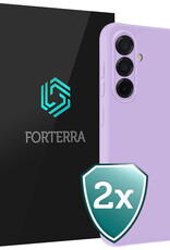 Forterra Forterra Samsung Galaxy A36 Hoesje Siliconen - Lila - 2 PACK